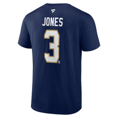 Seth Jones Florida Panthers - Fanatics Authentic Stack Name & Number T-Shirt Navy