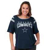 Dallas Cowboys G-III 4Her by Carl Banks Women's Plus Size Linebacker T-Shirt Navy - NFL