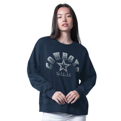 Dallas Cowboys G-III 4Her by Carl Banks Women's Oversized Feud Sweatshirt Navy - NFL