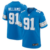 Tyleik Williams Detroit Lions 2025 NFL Draft First Round Pick Game Jersey Blue - Nike