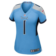 Cameron Ward Tennessee Titans Women's 2025 NFL Draft First Round Pick Game Jersey Light Blue - Nike