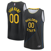 Fanatics - Golden State Warriors Fast Break Custom Jersey - Statement Editi- Black