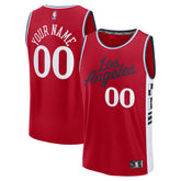 Fanatics - LA Clippers Fast Break Custom Jersey - Statement Edition - Red
