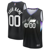 Fanatics - Utah Jazz Fast Break Custom Jersey - Statement Edition - Black