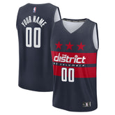 Fanatics - Washington Wizards Youth Fast Break Custom Replica Jersey - Navy - Statement Edition