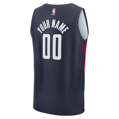 Fanatics - Washington Wizards Youth Fast Break Custom Replica Jersey - Navy - Statement Edition