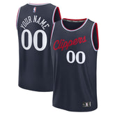 Fanatics - LA Clippers Fast Break Custom Jersey - Icon Edition - Navy