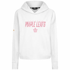 Toronto Maple Leafs - Levelwear Women's Mother's Day Sweet Floral Pullover Hoodie White