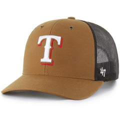 Texas Rangers Carhartt x '47 Trucker Adjustable Hat for sale