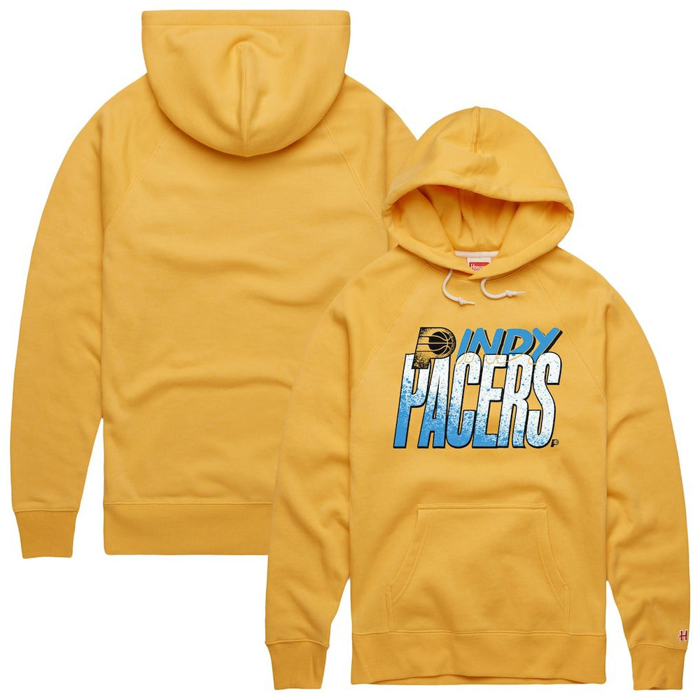 NBA - Indiana Pacers Homage Unisex Hometown Edition Tri-Blend Raglan Pullover Hoodie - Gold
