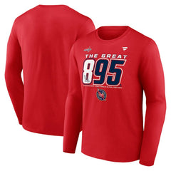 Alexander Ovechkin Washington Capitals Fanatics NHL All-Time Leading Goal Scorer The Great 895 Long Sleeve T-Shirt Red
