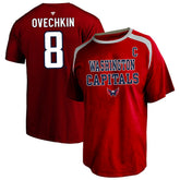 Alexander Ovechkin Washington Capitals Fanatics Women's Plus Size Name & Number Scoop Neck T-Shirt Red