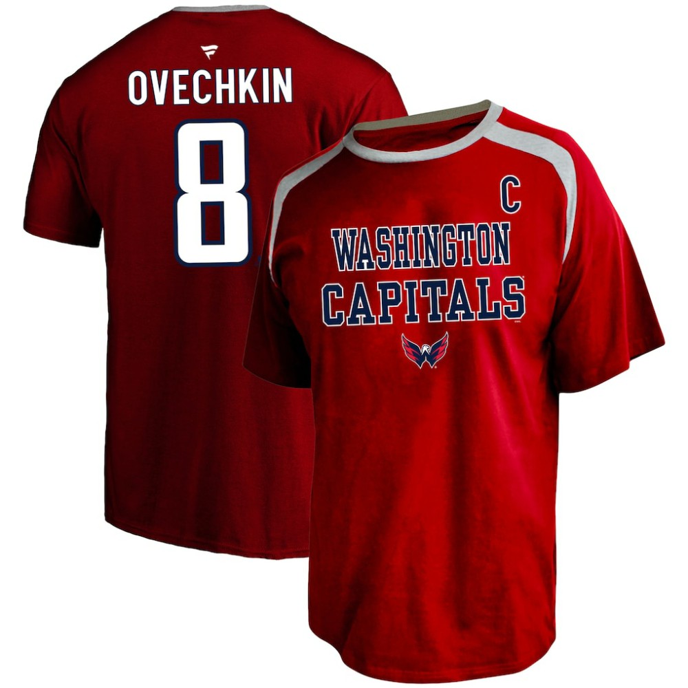 Alexander Ovechkin Washington Capitals Profile Big & Tall Name & Number T-Shirt Red