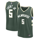 Fanatics - Gary Trent Jr. Milwaukee Bucks Fast Break Replica Player Jersey - Icon Edition - Hunter Green