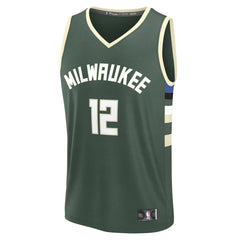 Fanatics - Taurean Prince Milwaukee Bucks Fast Break Replica Player Jersey - Icon Edition - Hunter Green