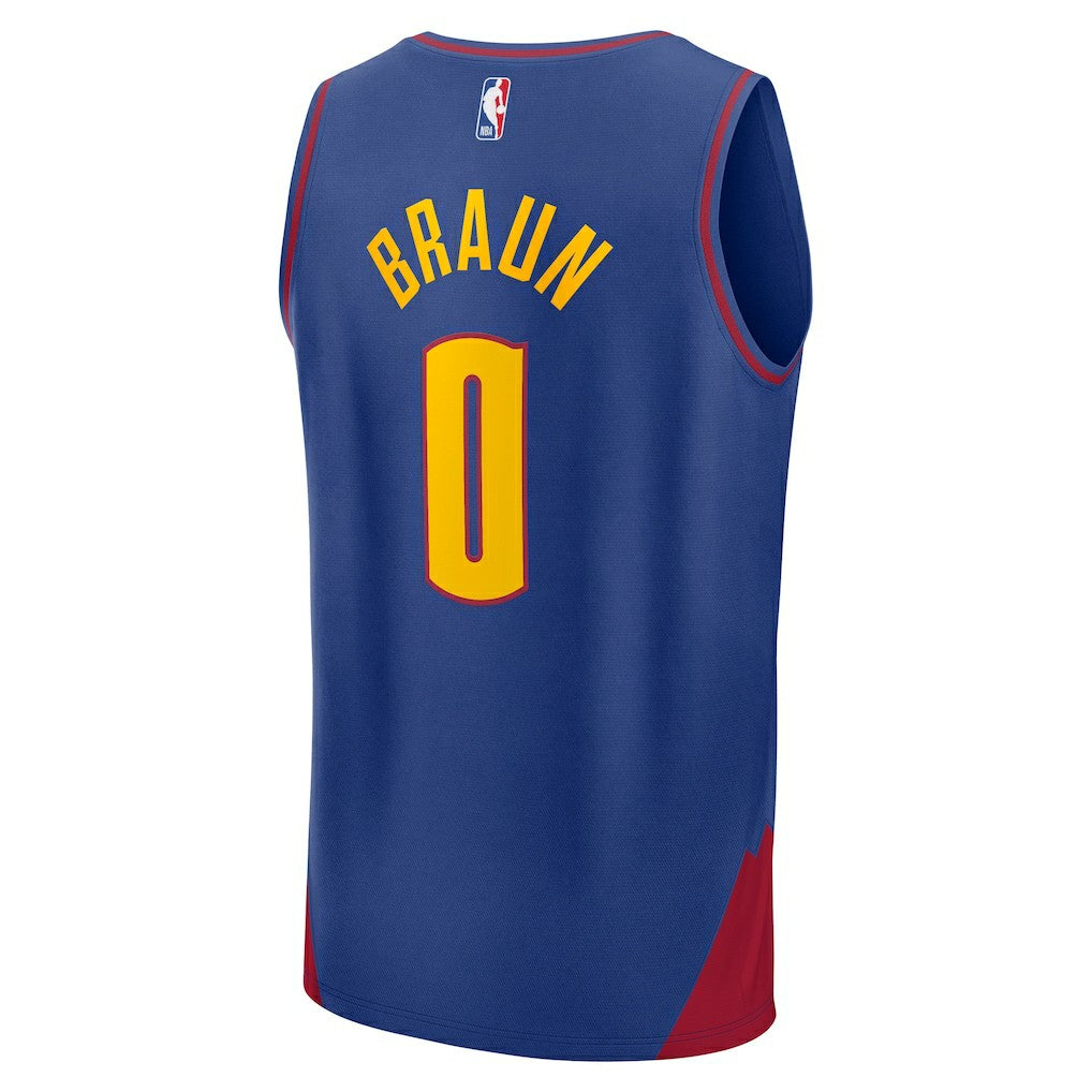 Christian Braun Denver Nuggets Fast Break Replica Player Jersey sale - Statement Editi- Blue | NBA Jerseys