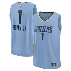 Fanatics - Scotty Pippen Jr. Memphis Grizzlies Fast Break Replica Player Jersey - Statement Edition - Light Blue