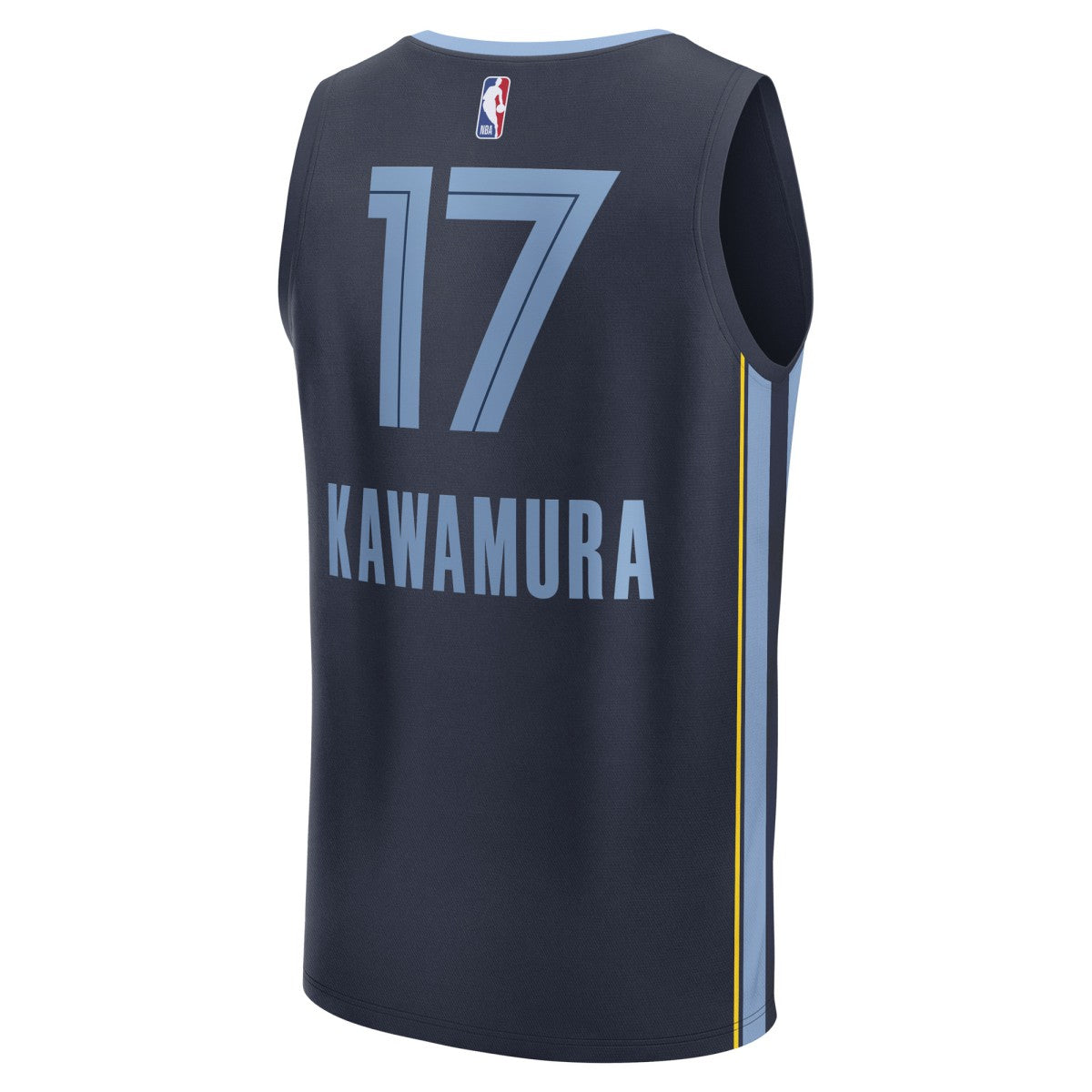 Yuki Kawamura Memphis Grizzlies Fast Break Replica Player Jersey - Icon Edition - Navy | NBA Jerseys