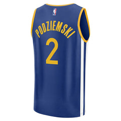 Fanatics - Brandin Podziemski Golden State Warriors Fast Break Replica Player Jersey - Icon Editi- Royal