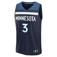 Fanatics - Jaden McDaniels Minnesota Timberwolves Fast Break Replica Player Jersey - Icon Edition - Navy