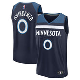 Fanatics - Donte DiVincenzo Minnesota Timberwolves Fast Break Replica Player Jersey - Icon Edition - Navy