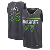 Fanatics - Luka Garza Minnesota Timberwolves Fast Break Replica Player Jersey - Statement Edition - Charcoal