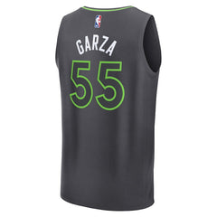 Fanatics - Luka Garza Minnesota Timberwolves Fast Break Replica Player Jersey - Statement Edition - Charcoal