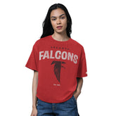 Atlanta Falcons Starter Women's 1966 Throwback Collection Cropped T-Shirt Red - NFL