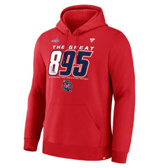 Alexander Ovechkin Washington Capitals Fanatics NHL All-Time Leading Goal Scorer The Great 895 Pullover Hoodie Athletic Red