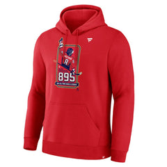 Alexander Ovechkin Washington Capitals Fanatics NHL All-Time Leading Goal Scorer 895 Logo Pullover Hoodie Athletic Red