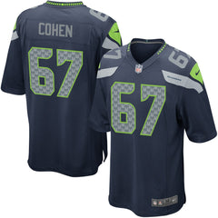 Youth Seattle Seahawks Landon Cohen Team Color Game Jersey - Nike