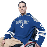 Tampa Bay Lightning - G-III Sports by Carl Banks Adaptive Wear Lord Stanley Hooded Long Sleeve Sweatshirt Blue