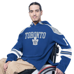 Toronto Maple Leafs - G-III Sports by Carl Banks Adaptive Wear Lord Stanley Hooded Long Sleeve Sweatshirt Royal