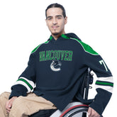 Vancouver Canucks - G-III Sports by Carl Banks Adaptive Wear Lord Stanley Hooded Long Sleeve Sweatshirt Blue