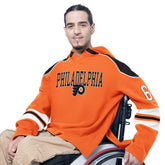 Philadelphia Flyers - G-III Sports by Carl Banks Adaptive Wear Lord Stanley Hooded Long Sleeve Sweatshirt Orange