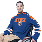 New York Islanders - G-III Sports by Carl Banks Adaptive Wear Lord Stanley Hooded Long Sleeve Sweatshirt Royal