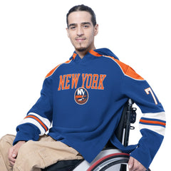 New York Islanders - G-III Sports by Carl Banks Adaptive Wear Lord Stanley Hooded Long Sleeve Sweatshirt Royal