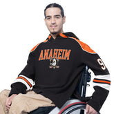 Anaheim Ducks - G-III Sports by Carl Banks Adaptive Wear Lord Stanley Hooded Long Sleeve Sweatshirt Black