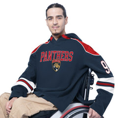 Florida Panthers - G-III Sports by Carl Banks Adaptive Wear Lord Stanley Hooded Long Sleeve Sweatshirt Navy