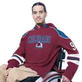 Colorado Avalanche - G-III Sports by Carl Banks Adaptive Wear Lord Stanley Hooded Long Sleeve Sweatshirt Burgundy