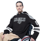 Los Angeles Kings - G-III Sports by Carl Banks Adaptive Wear Lord Stanley Hooded Long Sleeve Sweatshirt Black