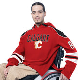 Calgary Flames - G-III Sports by Carl Banks Adaptive Wear Lord Stanley Hooded Long Sleeve Sweatshirt Red