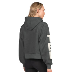 Tampa Bay Lightning - Starter Women's Star Player Cropped Fleece Hoodie Heather Charcoal