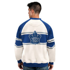 Toronto Maple Leafs - Starter Male Adult Defense Fleece Crewneck Sweatshirt White