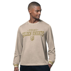 Vegas Golden Knights Starter Field Long Sleeve T-Shirt Tan