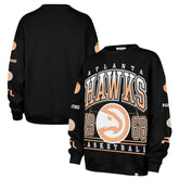 47 brand - Atlanta Hawks '47 Women's 2025/26 City Edition Go Big Oversized Sweatshirt - Black