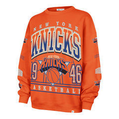 47 brand - New York Knicks '47 Women's 2025/26 City Edition Go Big Oversized Sweatshirt - Orange