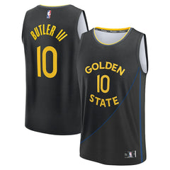 Fanatics - Jimmy Butler III Golden State Warriors Fast Break Replica Player Jersey - Statement Editi- Black