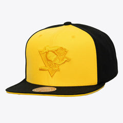 Pittsburgh Penguins Mitchell & Ness Color Pop Snapback Hat Gold/Black