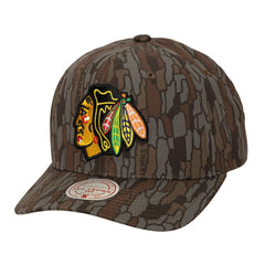 Chicago Blackhawks Mitchell & Ness Hidden Camo Pro Crown Adjustable Hat Camo